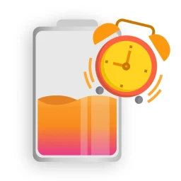 Ikon Alarm Baterai Penuh 100%